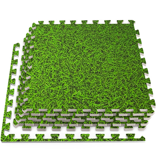 Grass Design Foam Floor Tiles - Unboxed