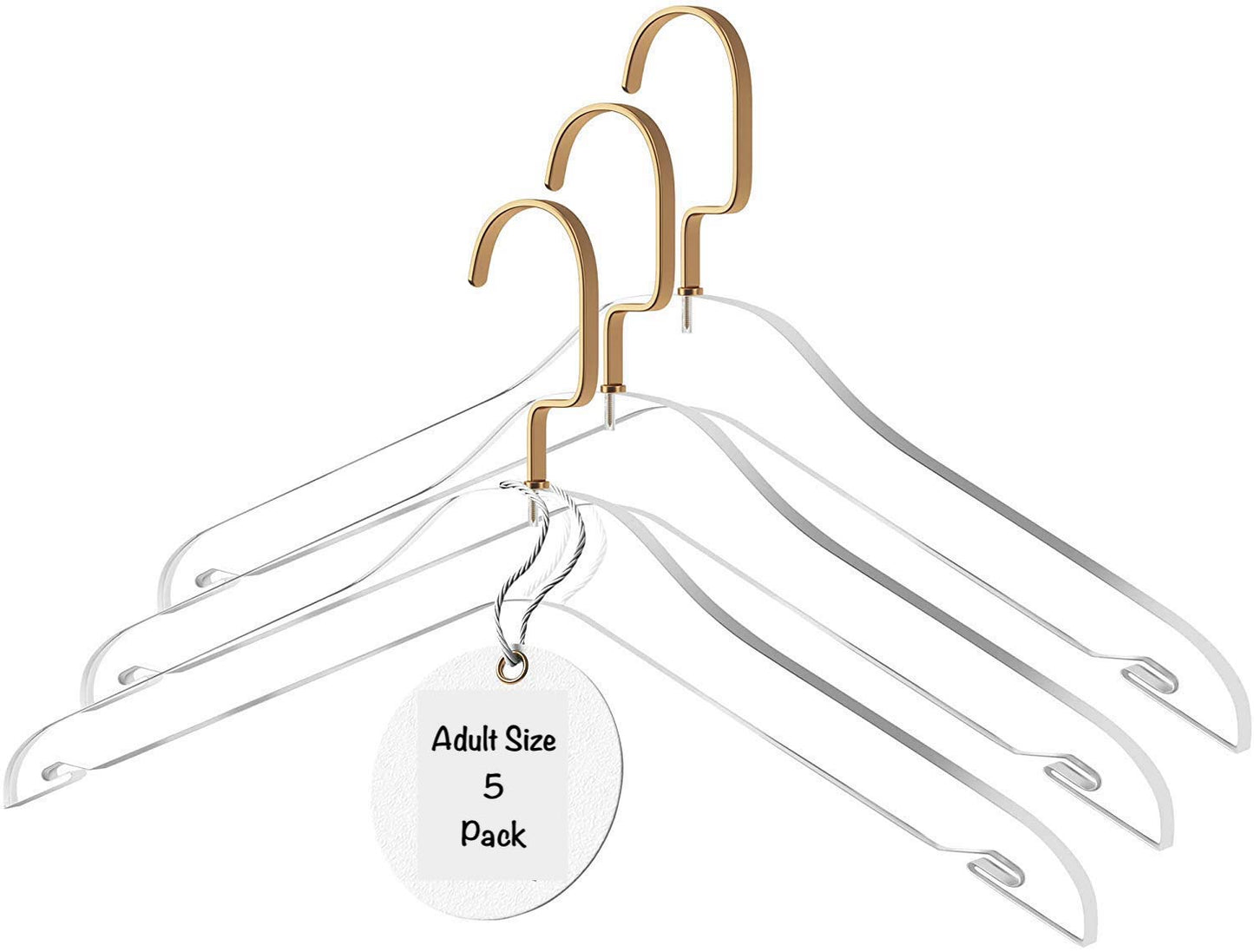 17" Adult Acrylic Coat Hanger