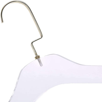 17" Adult Acrylic Suit Hanger